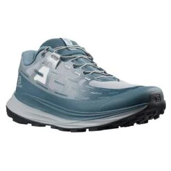 Salomon Women's Ultra Glide Trail Running Shoe - Bluestone/Perl Blue/Ebony - Regular (B) -PeakStride Sports Sales L41553900 5 GHO ULTRA GLIDE W Bluesto