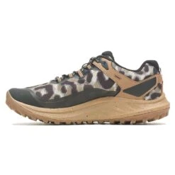Merrell Women's Antora 3 Trail Running Shoe - Sepia Leopard - Regular (B) -PeakStride Sports Sales MRLW J067552 020722 S23 180