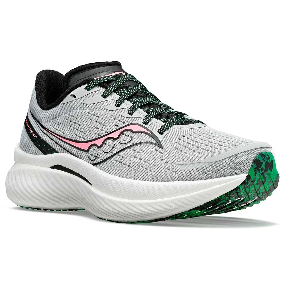 Saucony Women's Endorphin Speed 3 Running Shoe - Concrete/ViZi - Regular (B) 4 Saucony Women's Endorphin Speed 3 Running Shoe - Concrete/ViZi - Regular (B) - Image 4