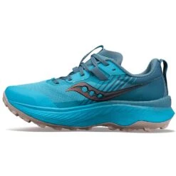 Saucony Women's Endorphin Edge Trail Shoe- Ocean/Loam- Regular (B) 7 Saucony Women's Endorphin Edge Trail Shoe- Ocean/Loam- Regular (B) -PeakStride Sports Sales S10773 31 2