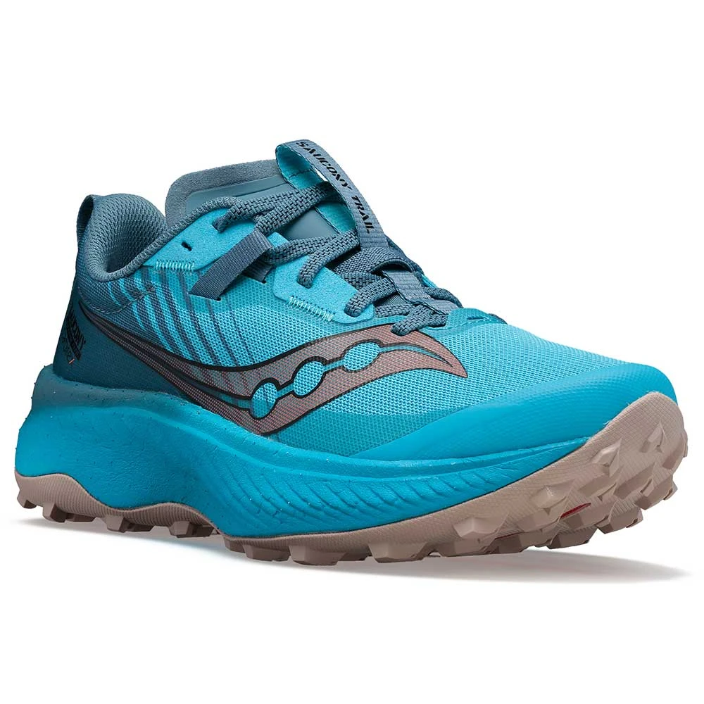 Saucony Women's Endorphin Edge Trail Shoe- Ocean/Loam- Regular (B) 2 Saucony Women's Endorphin Edge Trail Shoe- Ocean/Loam- Regular (B) - Image 2