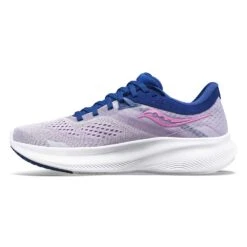 Saucony Women's Ride 16 Running Shoe - Mauve/Indigo - Regular (B) -PeakStride Sports Sales S10830 30 2
