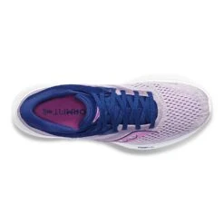 Saucony Women's Ride 16 Running Shoe - Mauve/Indigo - Regular (B) -PeakStride Sports Sales S10830 30 3