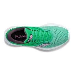 Saucony Women's Ride 16Running Shoe - Sprig/Peony - Wide (D) -PeakStride Sports Sales S10831 25 3