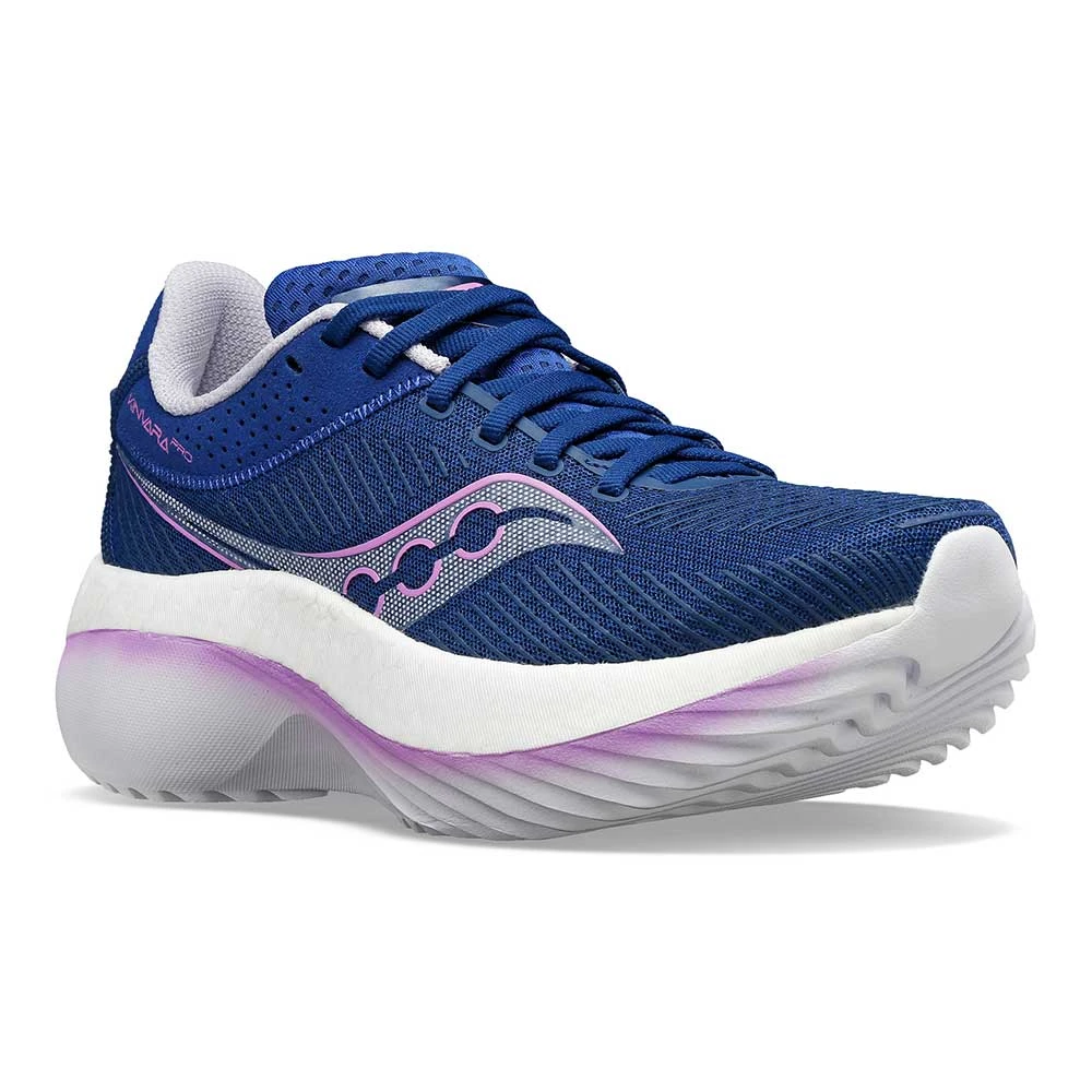 Saucony Women's Kinvara Pro Running Shoe - Indigo/Mauve- Regular (B) 2 Saucony Women's Kinvara Pro Running Shoe - Indigo/Mauve- Regular (B) - Image 2