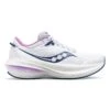 Saucony Women's Triumph 21 Running Shoe - White/Indigo - Regular (B)