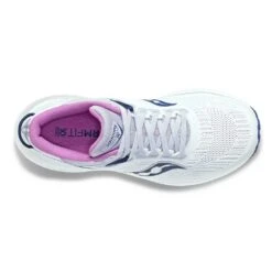 Saucony Women's Triumph 21 Running Shoe - White/Indigo - Regular (B) -PeakStride Sports Sales S10881 31 3