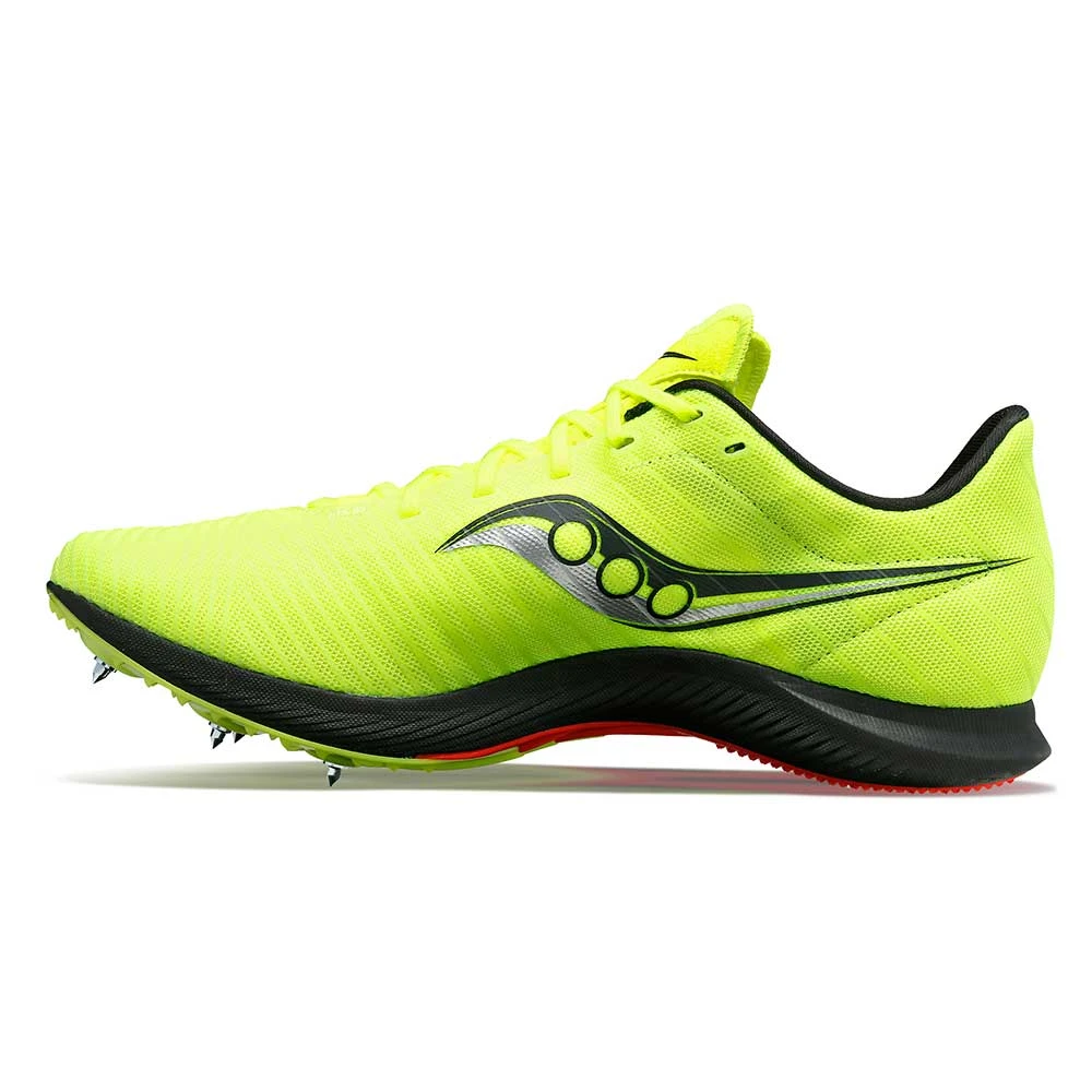 Saucony Women's Velocity MP Track Spike - Citron/Black - Regular (B) 2 Saucony Women's Velocity MP Track Spike - Citron/Black - Regular (B) - Image 2