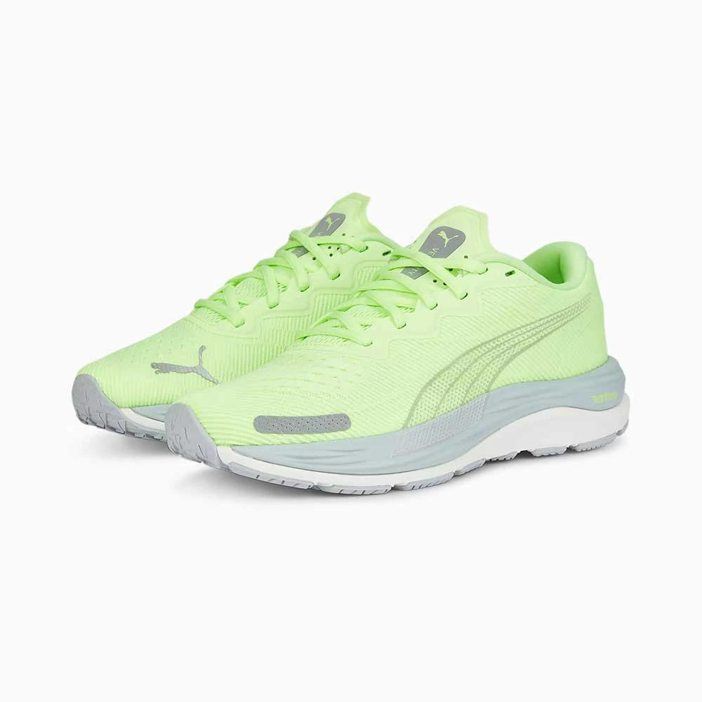 Women's Velocity Nitro 2 Running Shoe- Puma White/Speed Green- Regular (B) 2 Women's Velocity Nitro 2 Running Shoe- Puma White/Speed Green- Regular (B) - Image 2