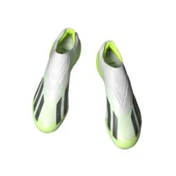 ADIDAS Unisex X Crazyfast .1 Laceless FG Soccer Cleat - Cloud White / Core Black / Lucid Lemon - Regular (D) 5 ADIDAS Unisex X Crazyfast .1 Laceless FG Soccer Cleat - Cloud White / Core Black / Lucid Lemon - Regular (D) -PeakStride Sports Sales X CRAZYFAST.1 LL FG White GY7378 HM5