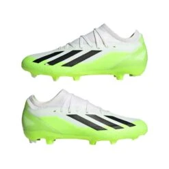 ADIDAS Unisex X Crazyfast .3 FG Cleats- Cloud White / Core Black / Lucid Lemon- Regular (D) 12 ADIDAS Unisex X Crazyfast .3 FG Cleats- Cloud White / Core Black / Lucid Lemon- Regular (D) -PeakStride Sports Sales X Crazyfast.3 Firm Ground Cleats White HQ4534 09 standard
