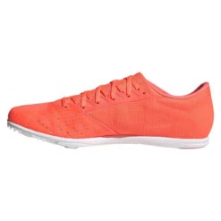 ADIDAS Women's Distancestar Track Spike - Signal Coral/Silver/White- Regular (B) -PeakStride Sports Sales adidas distancestar spikes ee4671 inside 1FW4871