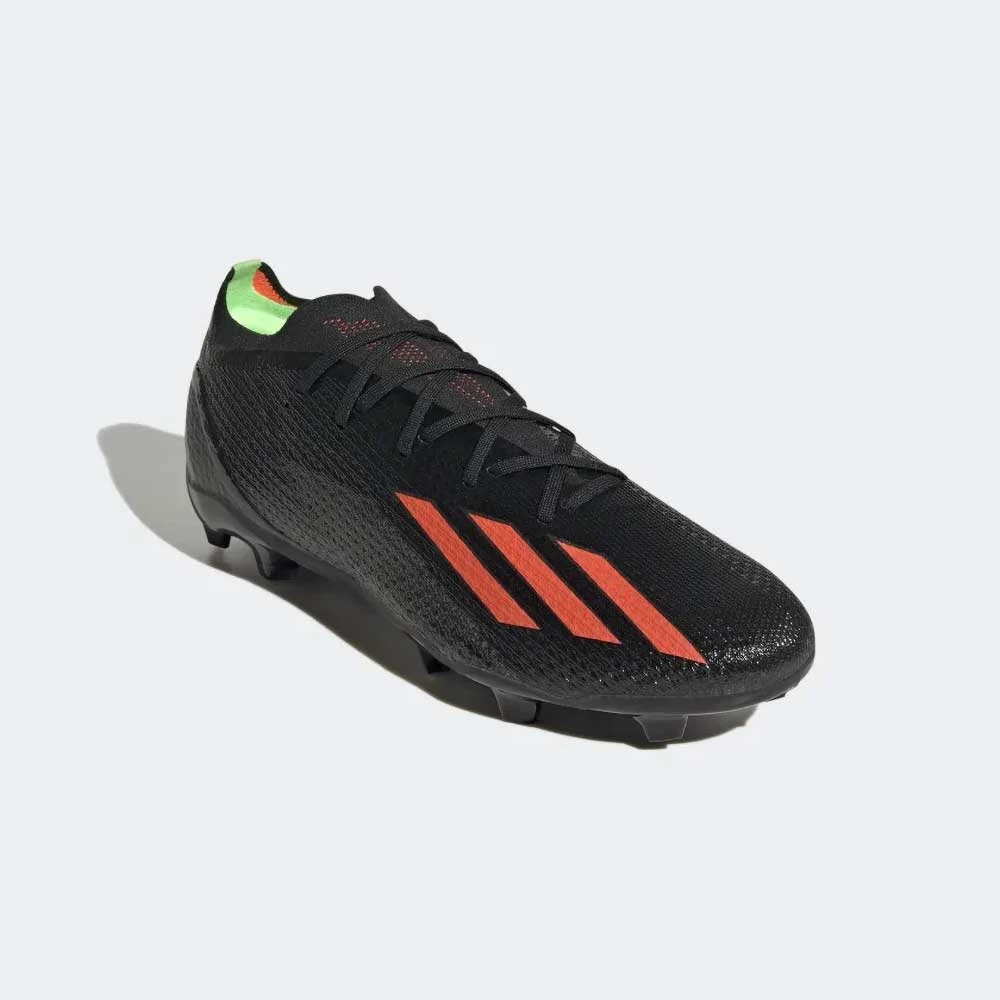ADIDAS Unisex X SpeedPortal 2 FG Soccer Shoe - Core Black/Solar Red/Solar Green 2 ADIDAS Unisex X SpeedPortal 2 FG Soccer Shoe - Core Black/Solar Red/Solar Green - Image 2