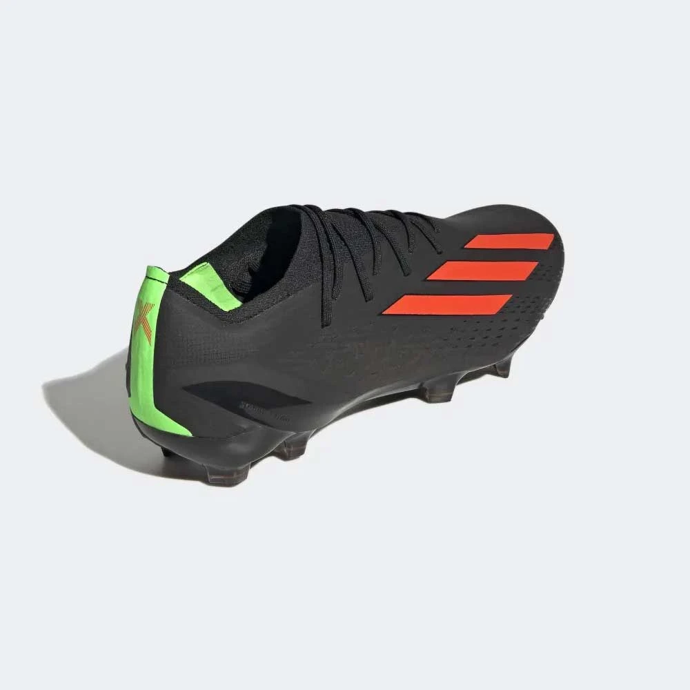 ADIDAS Unisex X SpeedPortal 1 FG Soccer Shoe- Core Black/Solar Red/Solar Green 5 ADIDAS Unisex X SpeedPortal 1 FG Soccer Shoe- Core Black/Solar Red/Solar Green - Image 5