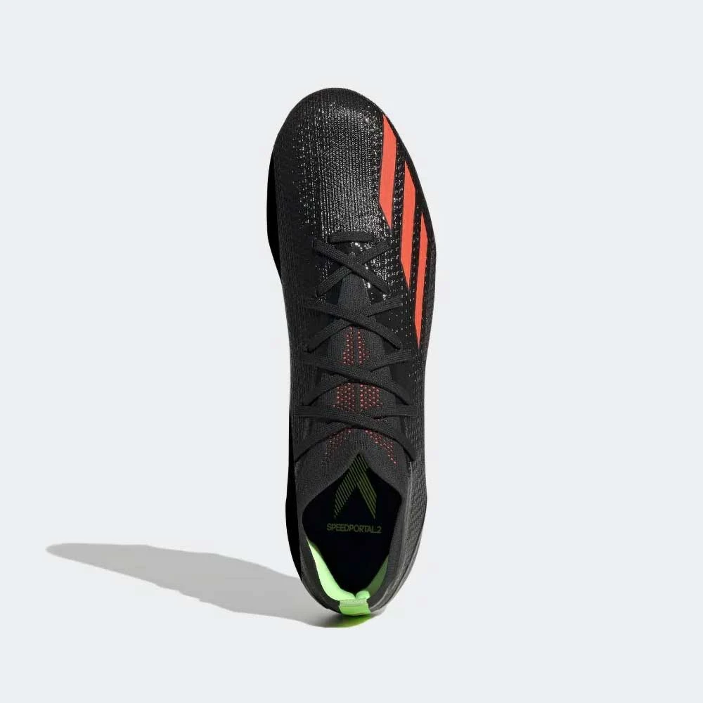 ADIDAS Unisex X SpeedPortal 2 FG Soccer Shoe - Core Black/Solar Red/Solar Green 5 ADIDAS Unisex X SpeedPortal 2 FG Soccer Shoe - Core Black/Solar Red/Solar Green - Image 5
