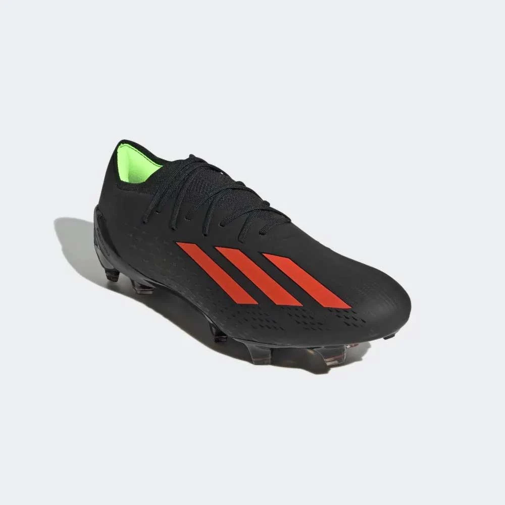 ADIDAS Unisex X SpeedPortal 1 FG Soccer Shoe- Core Black/Solar Red/Solar Green 2 ADIDAS Unisex X SpeedPortal 1 FG Soccer Shoe- Core Black/Solar Red/Solar Green - Image 2