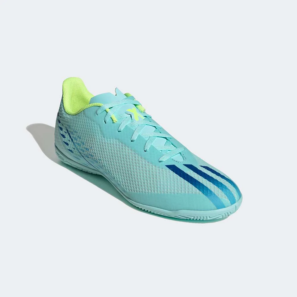 Unisex Adidas X Speedportal .4 IC Soccer Shoe - Clear Aqua/Powder Blue/Solar Yellow- Regular (D) 2 Unisex Adidas X Speedportal .4 IC Soccer Shoe - Clear Aqua/Powder Blue/Solar Yellow- Regular (D) - Image 2