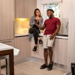 Women's KO-Z Slide Sandal - Black/Dark Grey- Regular (B) -PeakStride Sports Sales womens ko z slide black dark grey ls 1 800x 16c6478f 05f1 4343 8703 6ae9ad8a69ba